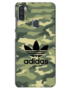 Чехол для Samsung Galaxy M11 с картинкой «Милитари стиль Adidas»