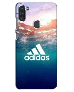 Чехол для Samsung Galaxy M11 с картинкой «Океанская глубина адидас»