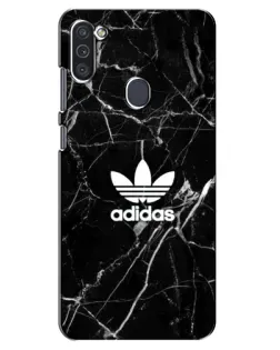 Чехол для Samsung Galaxy M11 с картинкой «Белый мрамор Adidas»