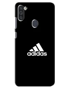 Чехол для Samsung Galaxy M11 с картинкой «Черная классика Adidas»