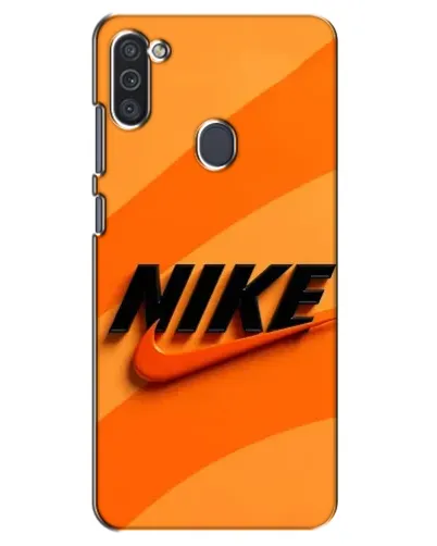 Чехол для Samsung Galaxy M11 с картинкой «Оранжевый драйв Nike»