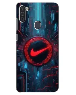 Чохол для Samsung Galaxy M11 з картинкою «Техногенний стиль Nike» Чохол для Samsung Galaxy M11 з картинкою «Техногенний стиль Nike»