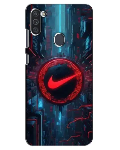 Чехол для Samsung Galaxy M11 с картинкой «Техногенный стиль Nike»