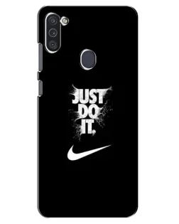 Чохол для Samsung Galaxy M11 з картинкою «Текстовий принт Nike» Чохол для Samsung Galaxy M11 з картинкою «Текстовий принт Nike»