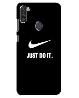 Чохол для Samsung Galaxy M11 з картинкою «Класичний принт Nike» Чохол для Samsung Galaxy M11 з картинкою «Класичний принт Nike»