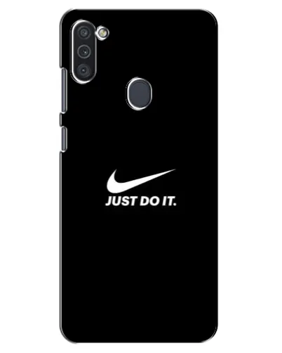 Чехол для Samsung Galaxy M11 с картинкой «Минимализм от Nike»