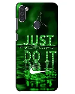 Чохол для Samsung Galaxy M11 з картинкою «Зелений неоновий Nike» Чохол для Samsung Galaxy M11 з картинкою «Зелений неоновий Nike»
