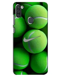 Чохол для Samsung Galaxy M11 з картинкою «Тенісні м'ячі Найк» Чохол для Samsung Galaxy M11 з картинкою «Тенісні м'ячі Найк»