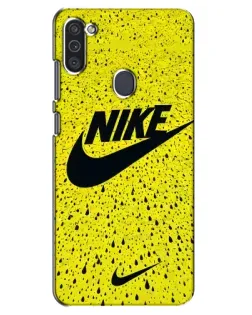 Чохол для Samsung Galaxy M11 з картинкою «Жовтий текстурний Nike» Чохол для Samsung Galaxy M11 з картинкою «Жовтий текстурний Nike»