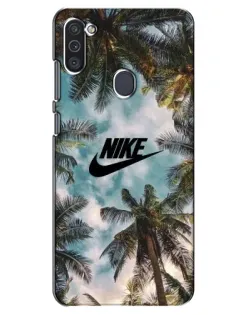 Чохол для Samsung Galaxy M11 з картинкою «Тропічний принт Nike» Чохол для Samsung Galaxy M11 з картинкою «Тропічний принт Nike»