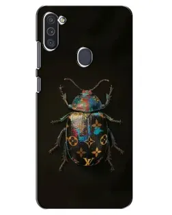 Чехол для Samsung Galaxy M11 с картинкой «LV — мраморный принт»