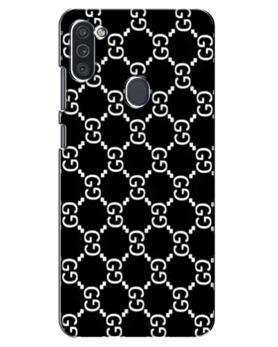 Чехол для Samsung Galaxy M11 с картинкой «Gucci — сетчатый паттерн»