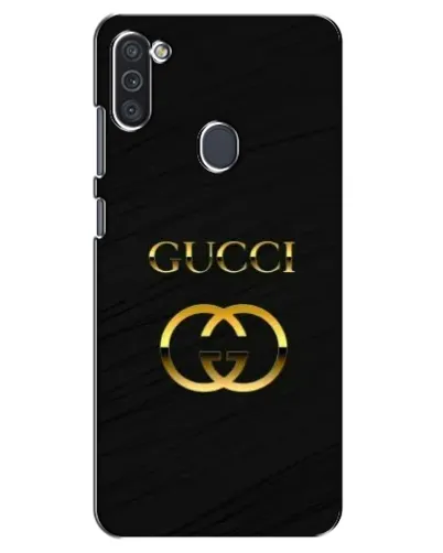 Чехол для Samsung Galaxy M11 с картинкой «Золотой логотип Gucci»