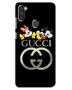 Чехол для Samsung Galaxy M11 с картинкой «Gucci — герои Disney»