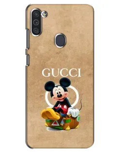 Чехол для Samsung Galaxy M11 с картинкой «Микки Маус Gucci — крафт»