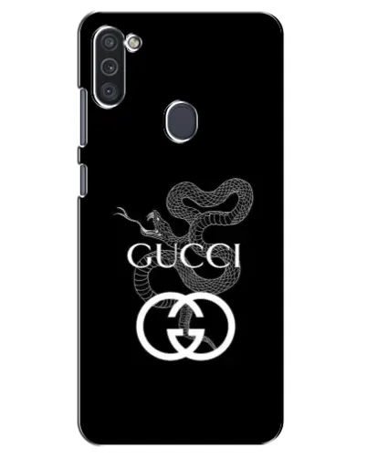 Чехол для Samsung Galaxy M11 с картинкой «Gucci — серебряная змея»