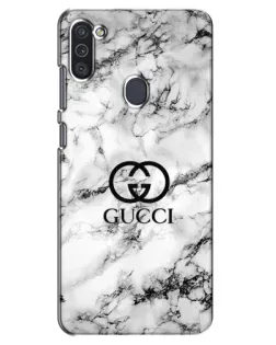 Чехол для Samsung Galaxy M11 с картинкой «Gucci — мраморный шик»