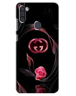 Чехол для Samsung Galaxy M11 с картинкой «Gucci — неоновая роза»