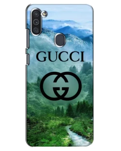 Чехол для Samsung Galaxy M11 с картинкой «Gucci — горный пейзаж»