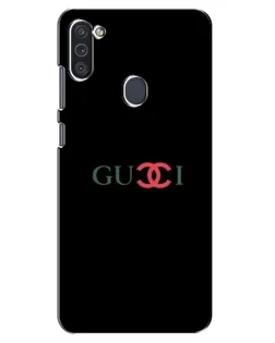 Чехол для Samsung Galaxy M11 с картинкой «Gucci — красный градиент»