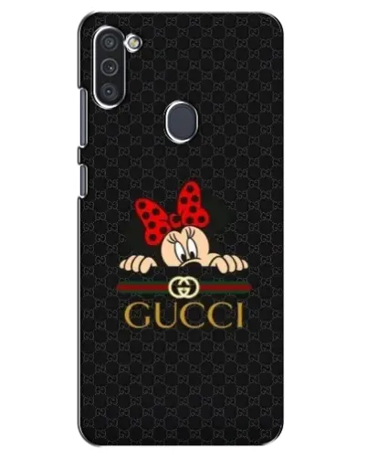 Чехол для Samsung Galaxy M11 с картинкой «Минни Маус Gucci — черный»