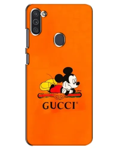 Чехол для Samsung Galaxy M11 с картинкой «Микки Маус Gucci — оранж» Чехол для Samsung Galaxy M11 с картинкой «Микки Маус Gucci — оранж»