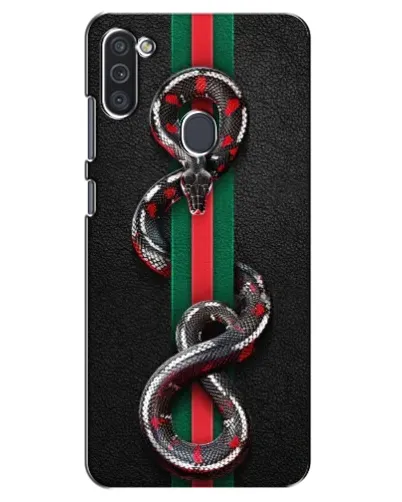 Чехол для Samsung Galaxy M11 с картинкой «Gucci — змея на полосе» Чехол для Samsung Galaxy M11 с картинкой «Gucci — змея на полосе»
