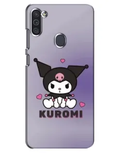 Чехол для Samsung Galaxy M11 с картинкой «Kuromi — фиолетовый арт»