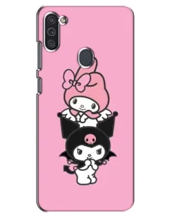 Чехол для Samsung Galaxy M11 с картинкой «My Melody и Kuromi»