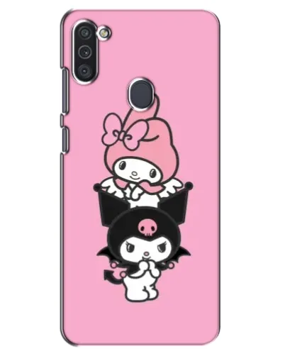 Чехол для Samsung Galaxy M11 с картинкой «My Melody и Kuromi» Чехол для Samsung Galaxy M11 с картинкой «My Melody и Kuromi»