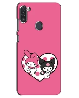 Чехол для Samsung Galaxy M11 с картинкой «Kuromi и My Melody»