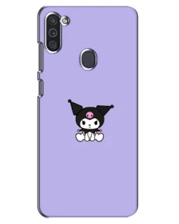 Чехол для Samsung Galaxy M11 с картинкой «Kuromi — фиолетовый минимализм»
