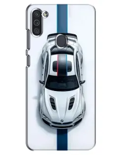 Чехол для Samsung Galaxy M11 с картинкой «Вид сверху — BMW M»