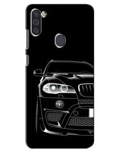 Чехол для Samsung Galaxy M11 с картинкой «Темный силуэт BMW»