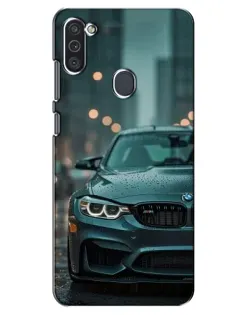 Чехол для Samsung Galaxy M11 с картинкой «BMW в огнях города»