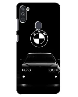 Чехол для Samsung Galaxy M11 с картинкой «BMW — взгляд из темноты»