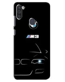 Чехол для Samsung Galaxy M11 с картинкой «Минималистичный принт BMW M3»