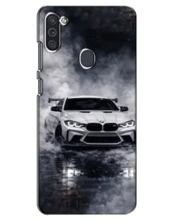 Чехол для Samsung Galaxy M11 с картинкой «BMW сквозь туман»