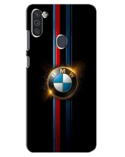 Чехол для Samsung Galaxy M11 с картинкой «BMW M-Power неон»
