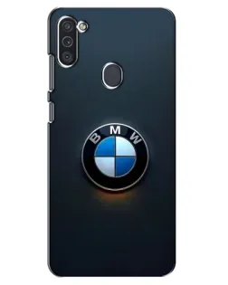 Чехол для Samsung Galaxy M11 с картинкой «Логотип BMW — минимализм»