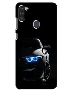 Чехол для Samsung Galaxy M11 с картинкой «BMW — ночной взгляд»