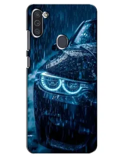 Чехол для Samsung Galaxy M11 с картинкой «BMW под дождем»