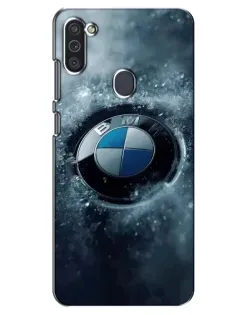 Чехол для Samsung Galaxy M11 с картинкой «Логотип BMW — лед»