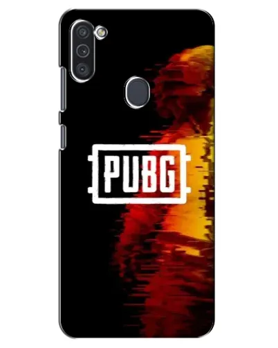 Чехол для Samsung Galaxy M11 с картинкой «Яркий логотип PUBG»