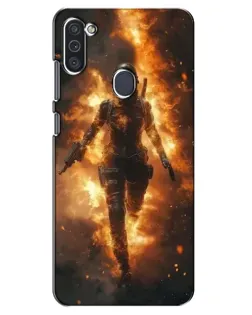 Чохол для Samsung Galaxy M11 з картинкою «BMW — швидкість у дощі» Чохол для Samsung Galaxy M11 з картинкою «BMW — швидкість у дощі»