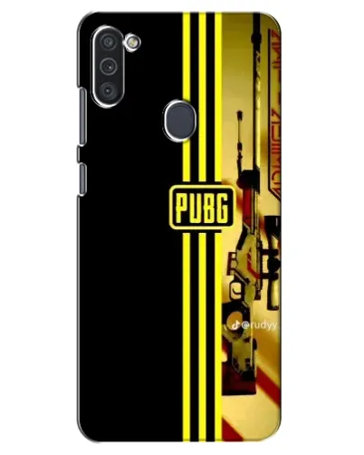 Чехол для Samsung Galaxy M11 с картинкой «PUBG — камуфляжный шлем»