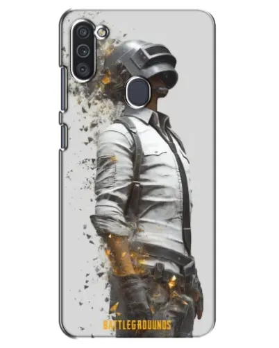 Чехол для Samsung Galaxy M11 с картинкой «PUBG — боец в пыли»