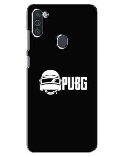 Чехол для Samsung Galaxy M11 с картинкой «PUBG — классический лого»