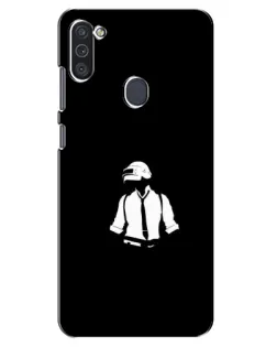 Чехол для Samsung Galaxy M11 с картинкой «PUBG — белый шлем» Чехол для Samsung Galaxy M11 с картинкой «PUBG — белый шлем»