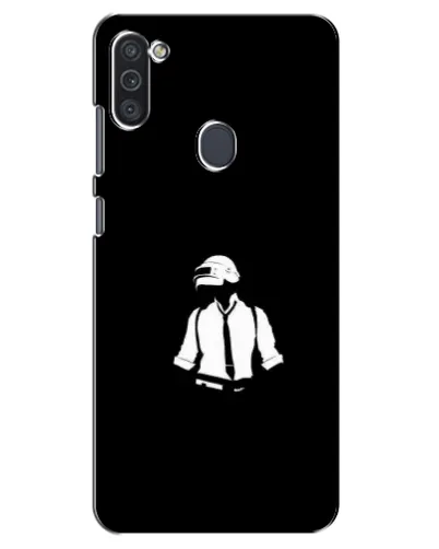 Чехол для Samsung Galaxy M11 с картинкой «PUBG — белый шлем»
